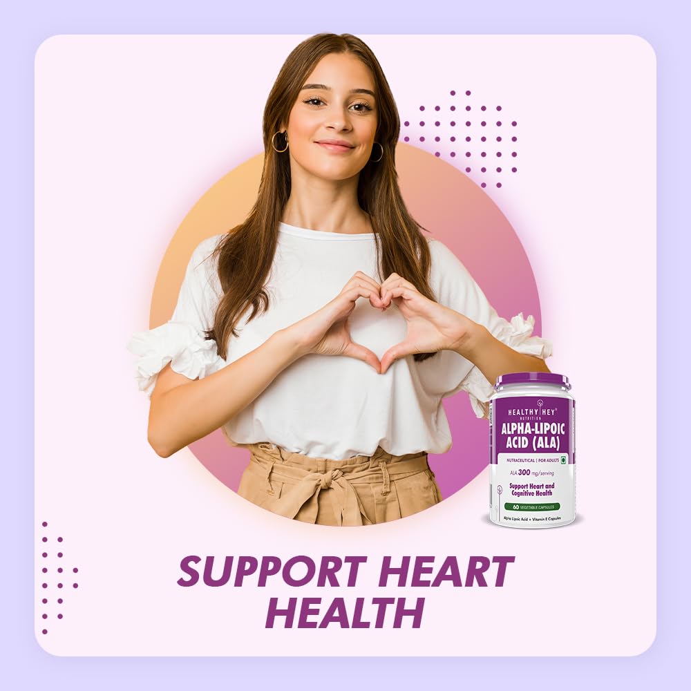 HealthyHey Nutrition Alpha Lipoic Acid - ALA-60 Veg. Capsules - Gluten Free & Non-GMO – view 3