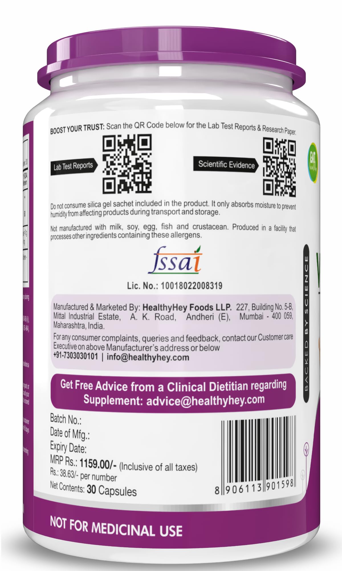 HealthyHey Nutrition 100% Natural Vitamin B12 - Support Immune Health – view 8