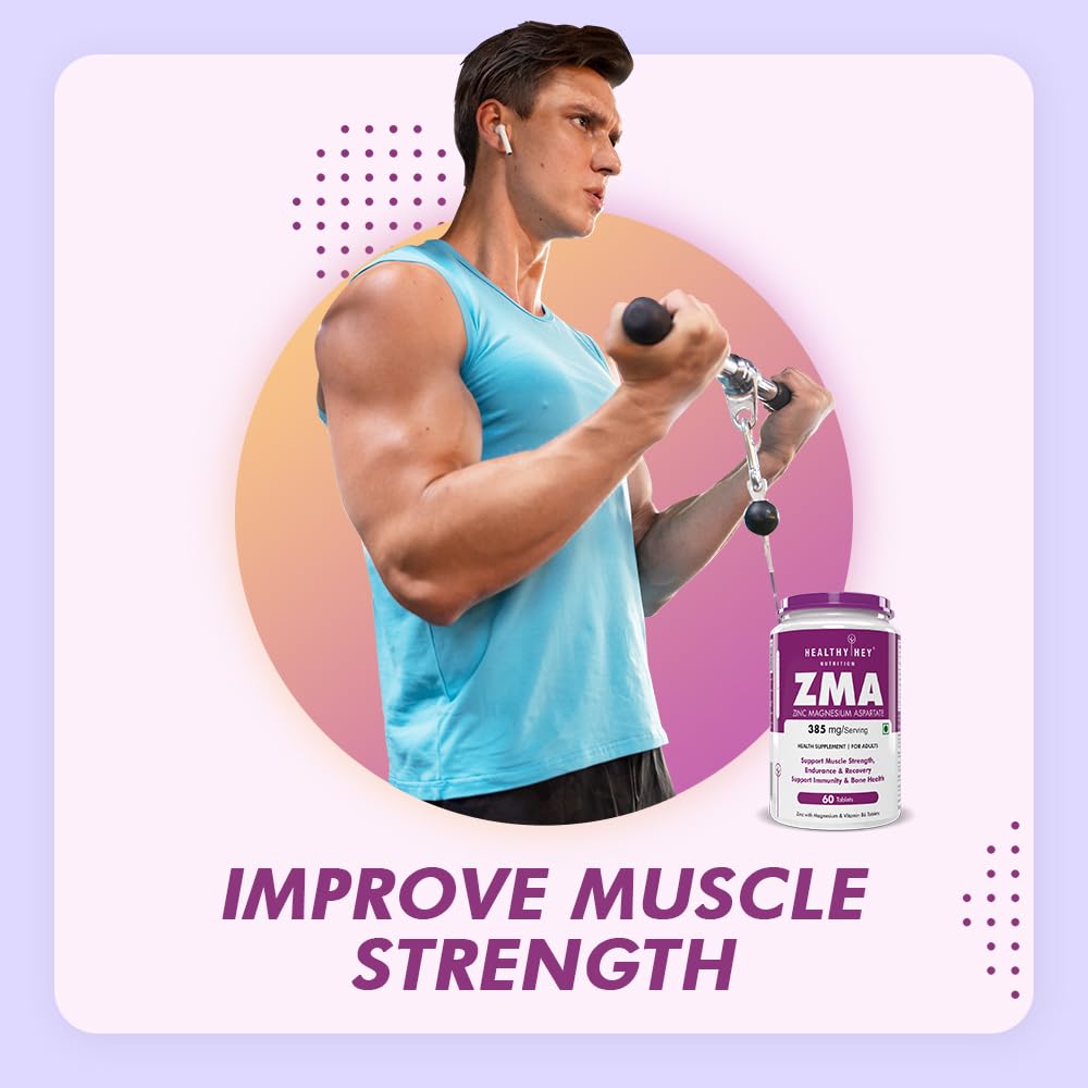 HealthyHey Nutrition ZMA and Zinc Supplement for Men & Women – view 3