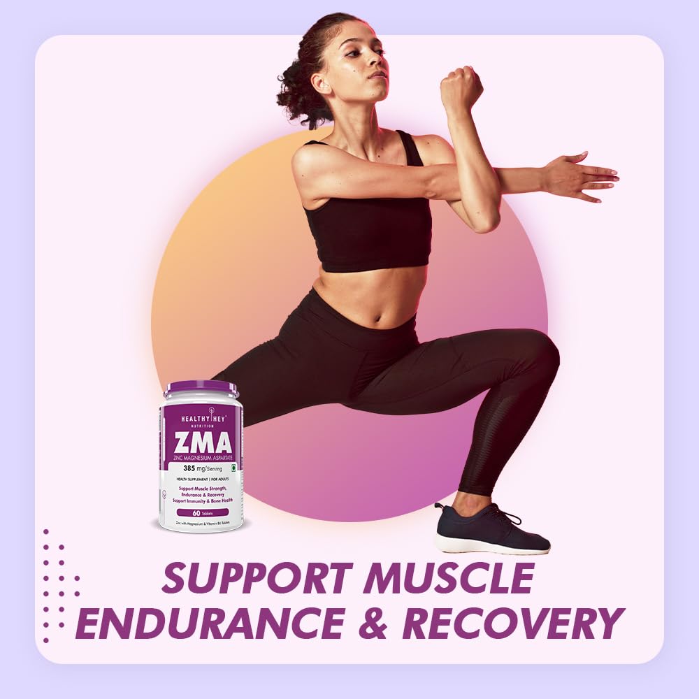 HealthyHey Nutrition ZMA and Zinc Supplement for Men & Women – view 4