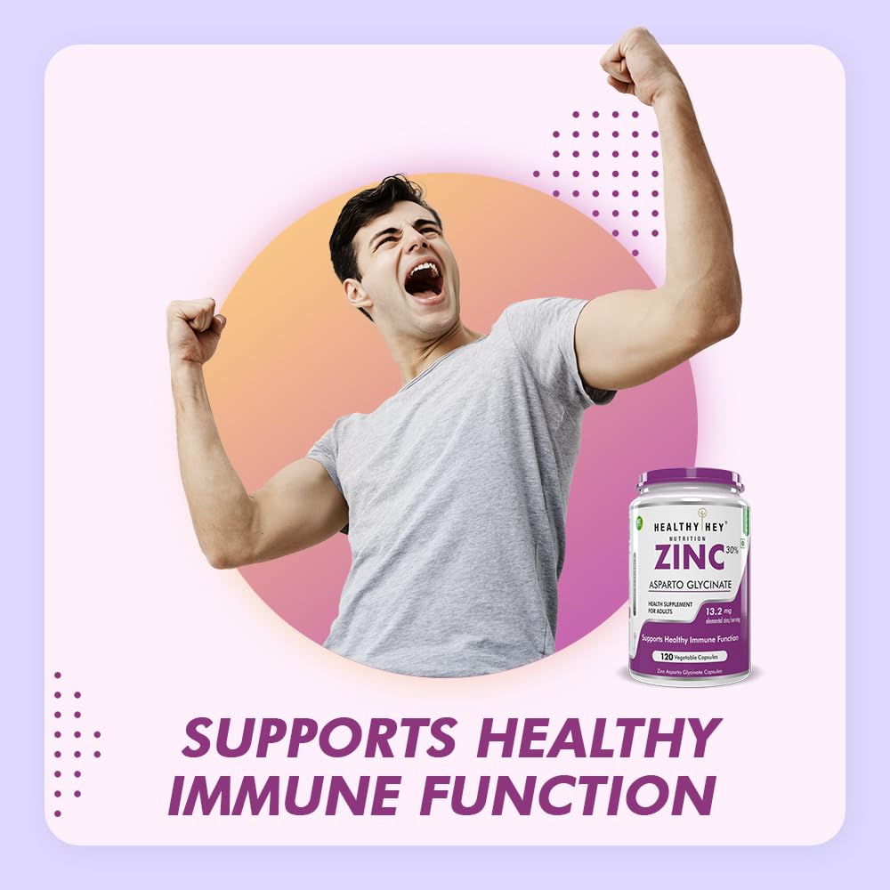 HealthyHey Nutrition Zinc Asparto Glycinate 30% - 120 Capsules – view 4