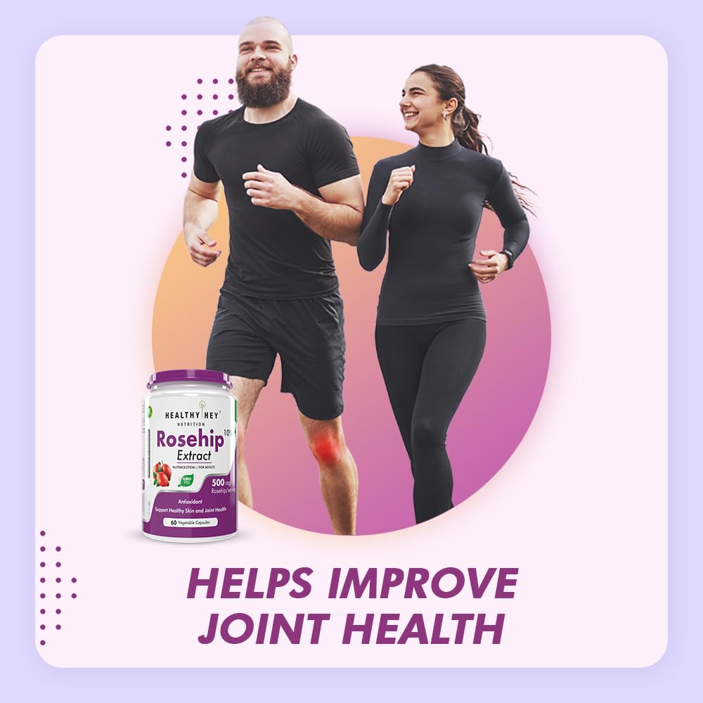 HealthyHey Nutrition Rosehip Extract 60 Veg Capsules – view 4