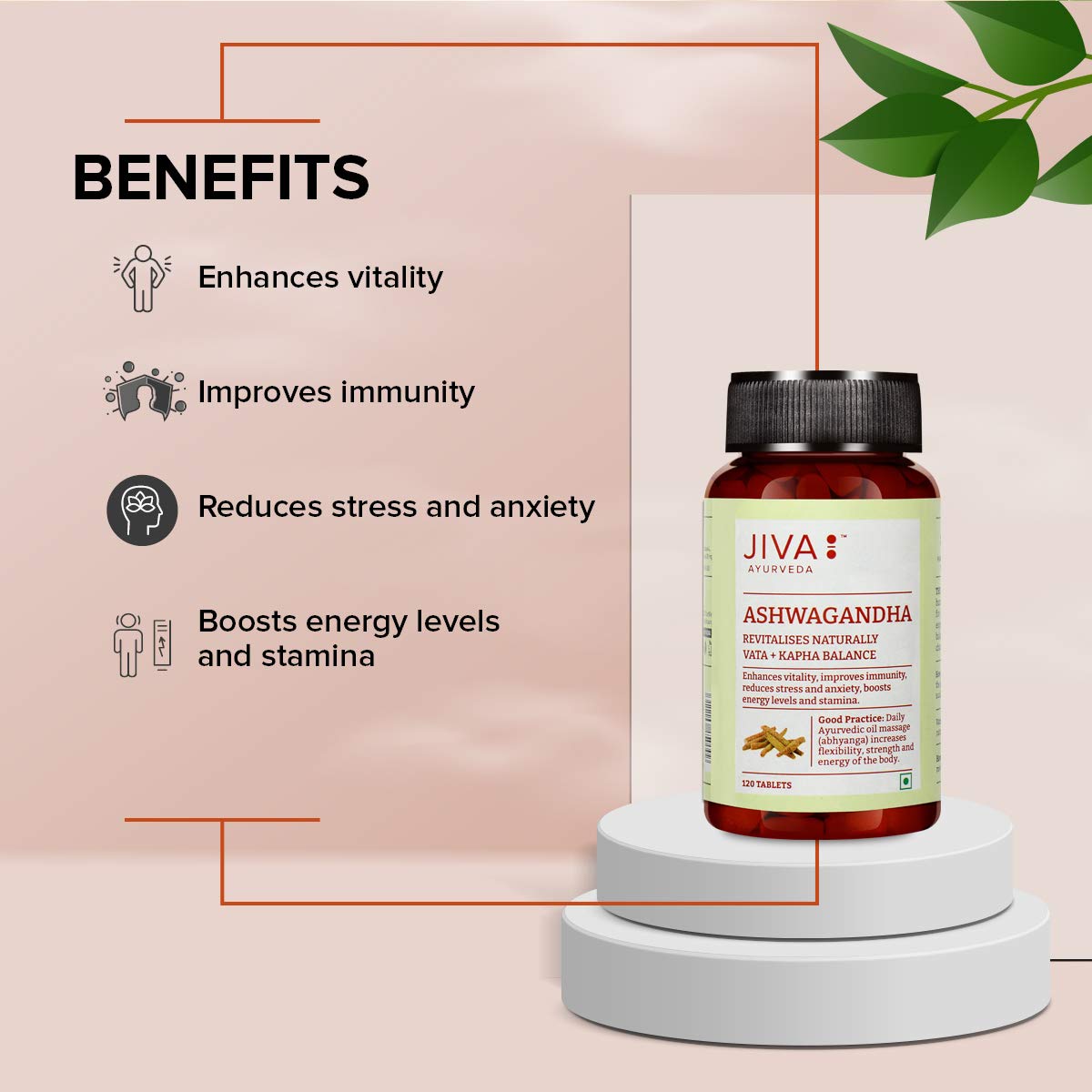 Jiva Ashwagandha Tablets 500mg – view 5