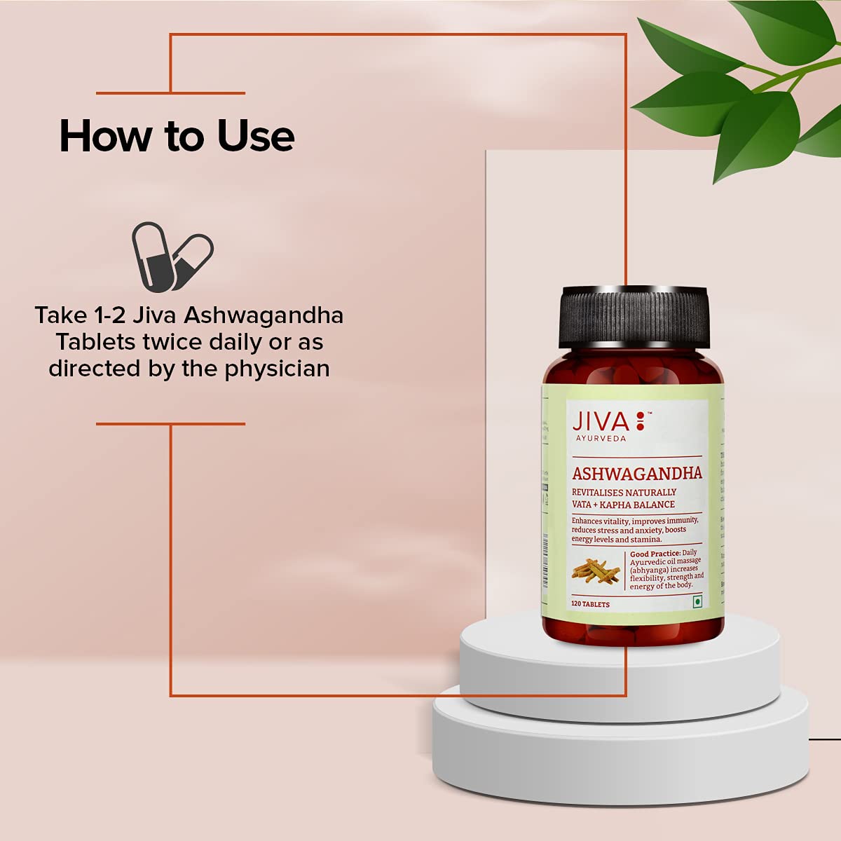 Jiva Ashwagandha Tablets 500mg – view 7