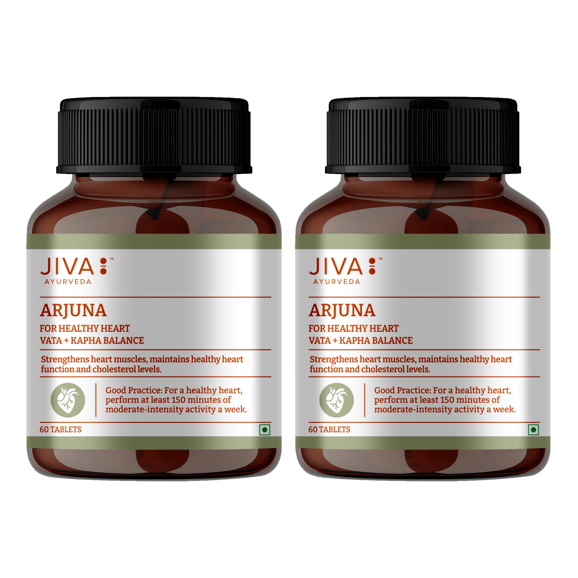 Jiva Arjuna Tablets 500mg bottles in pack of two