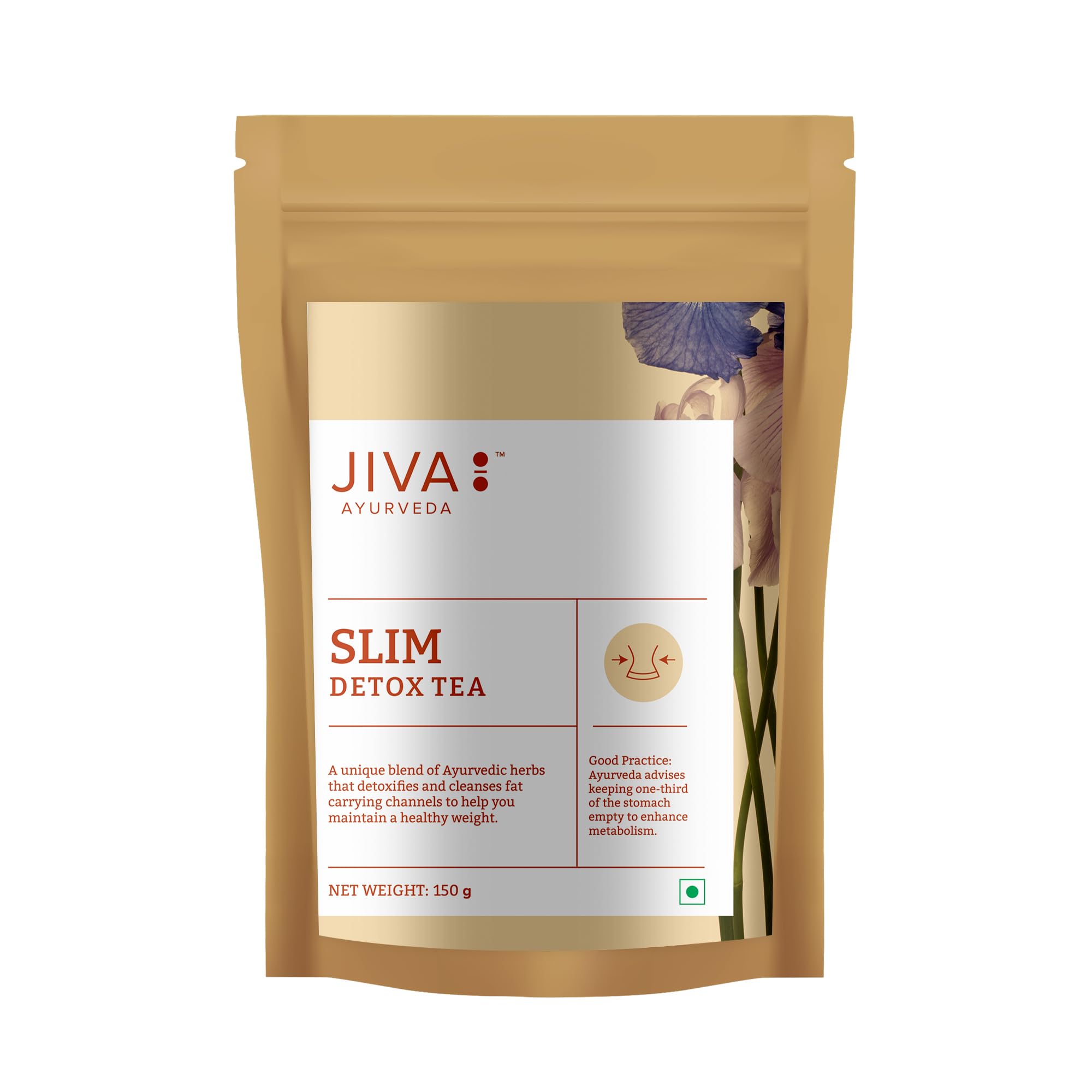 Jiva Ayurveda Slim Tea Ayurvedic herbal tea in 250 g tin