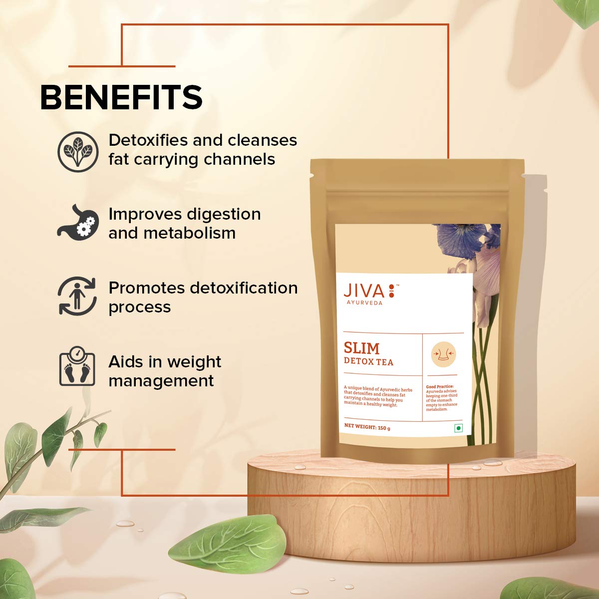 Jiva Ayurveda Slim Tea 150gm – view 3