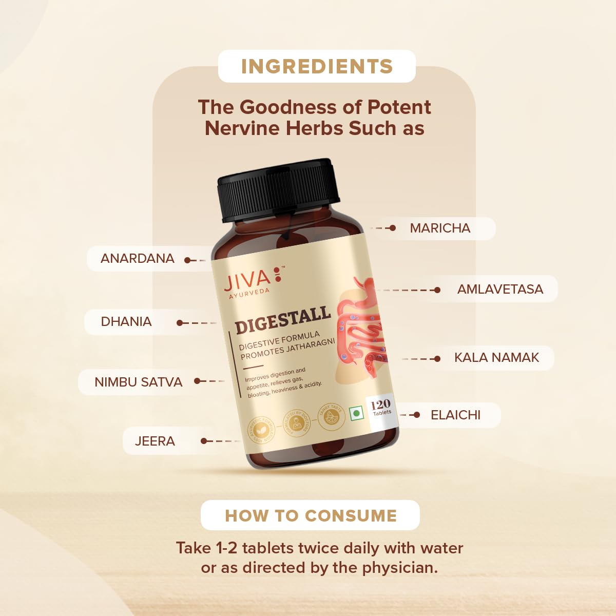 Jiva Digestall Tablet 500mg – view 6