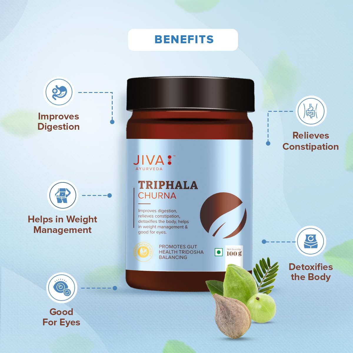Jiva Triphala Churna (100 x 3) 300g – view 7