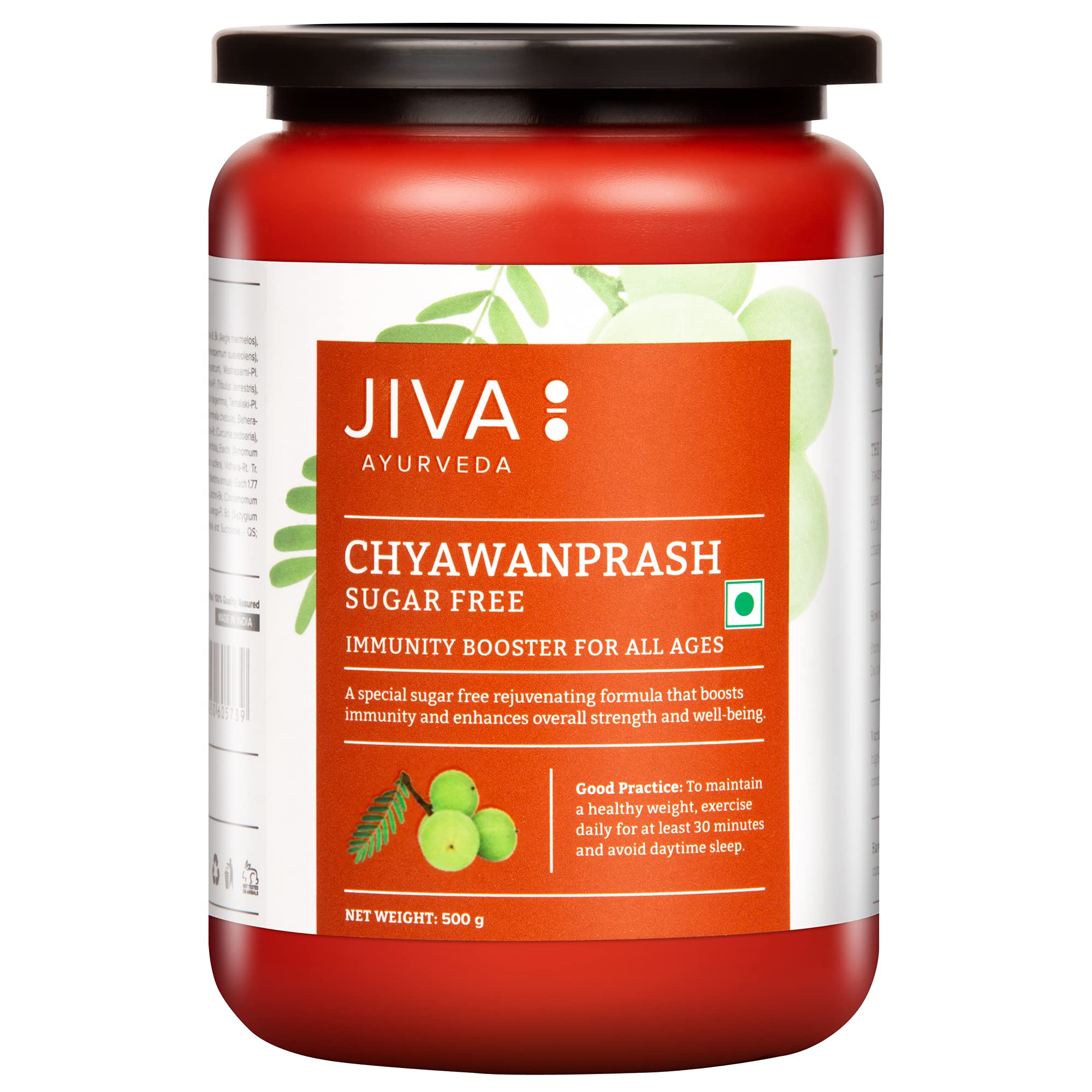 Jiva sugar free chyawanprash jar front pack 500 gm