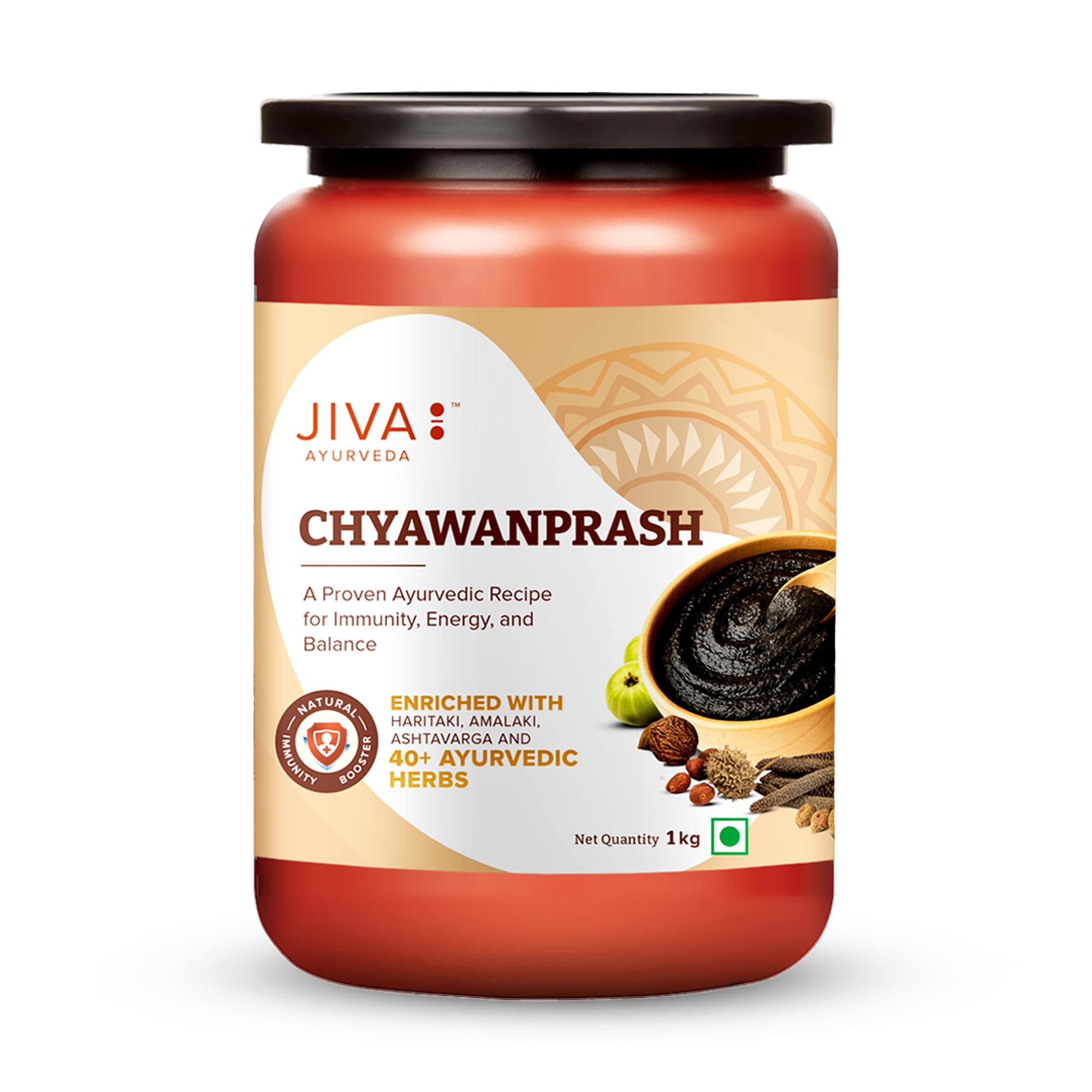 Jiva Chyawanprash | Goodness of Ayurveda | 100% Pure & Natural & Rich in Vitamin-C | Natural Rejuvinator & Immunity Booster | For Men & Women 1kg (Pack of 1)