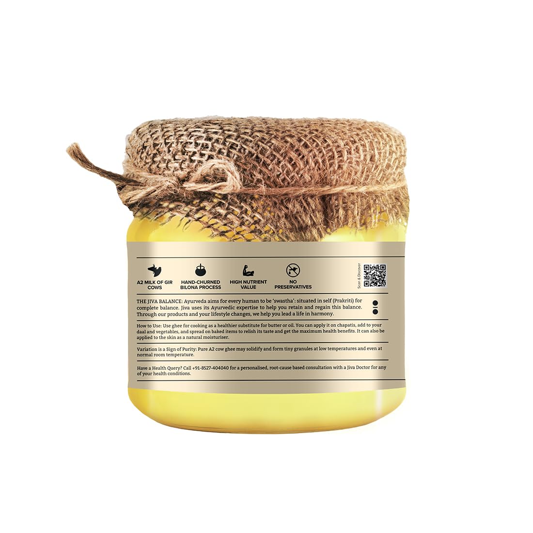 Jiva Gir Desi Cow A2 Ghee 300 ml – view 3