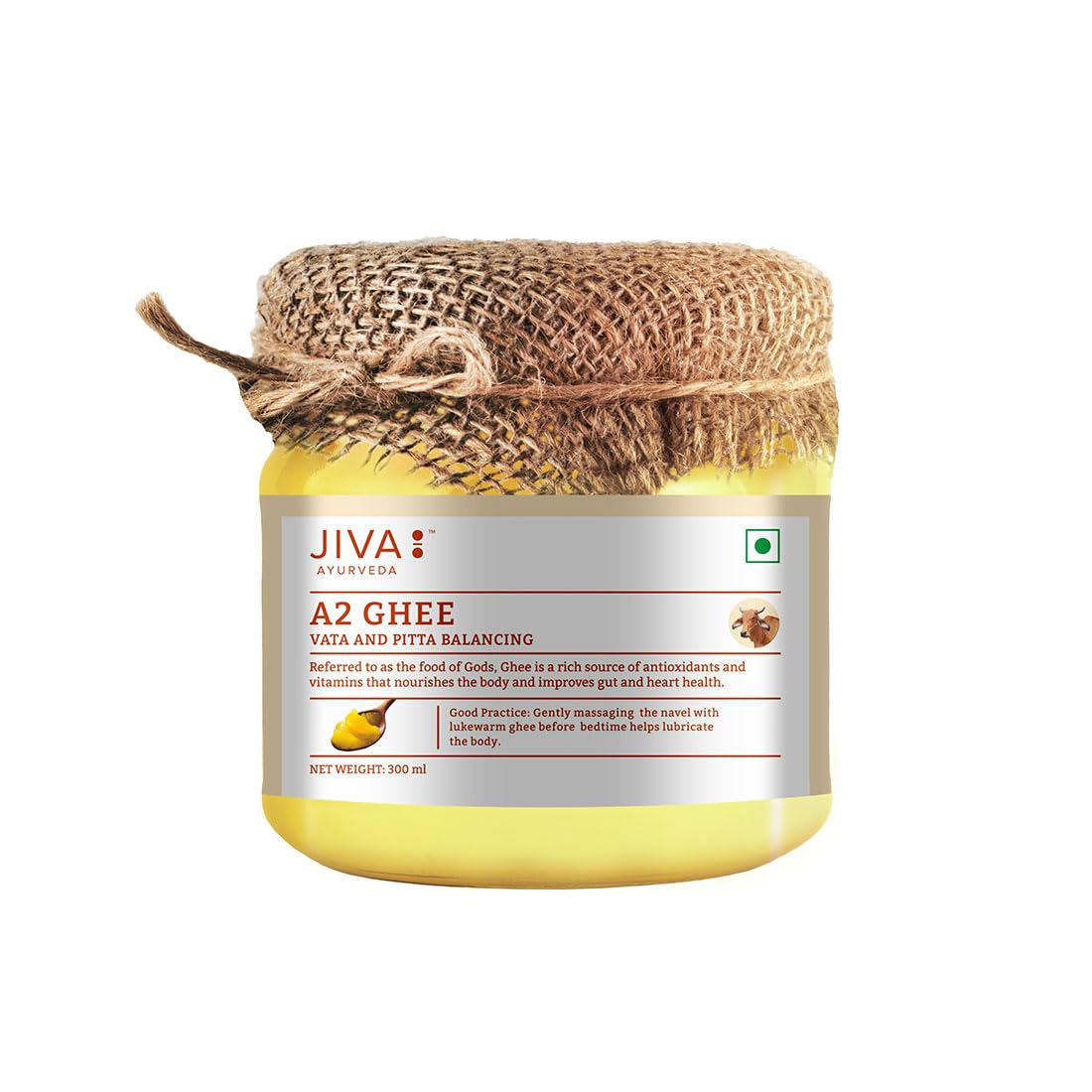Jiva A2 Gir Desi Cow Ghee 300 ml (Pack of 2) – view 2