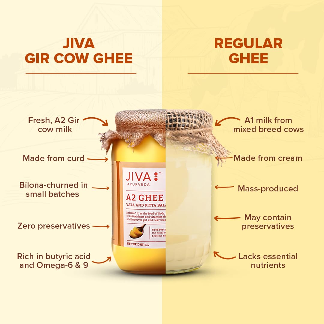 Jiva Gir Desi Cow A2 Ghee 1 L – view 4