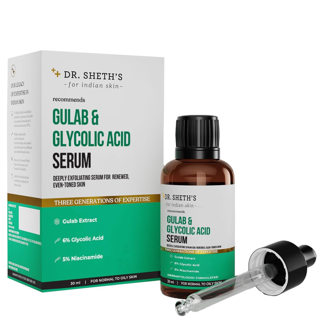 Dr. Sheth's Gulab and Glycolic Acid serum front pack