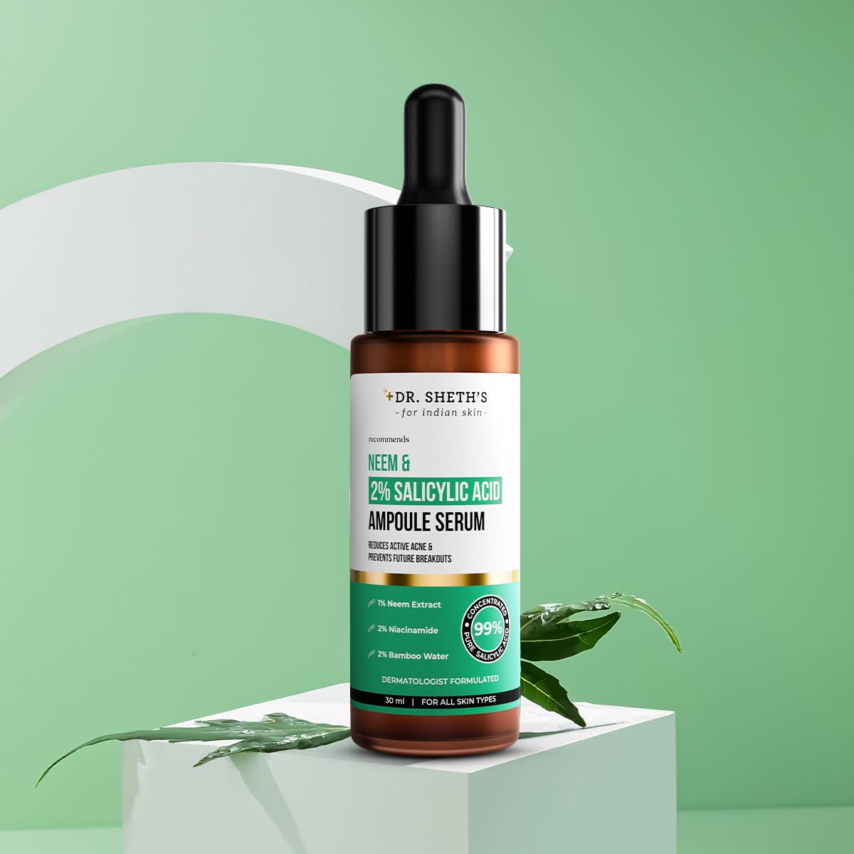 Dr. Sheth's Neem & Salicylic Acid Serum For Active Acne,Blackheads & Open Pores – view 7