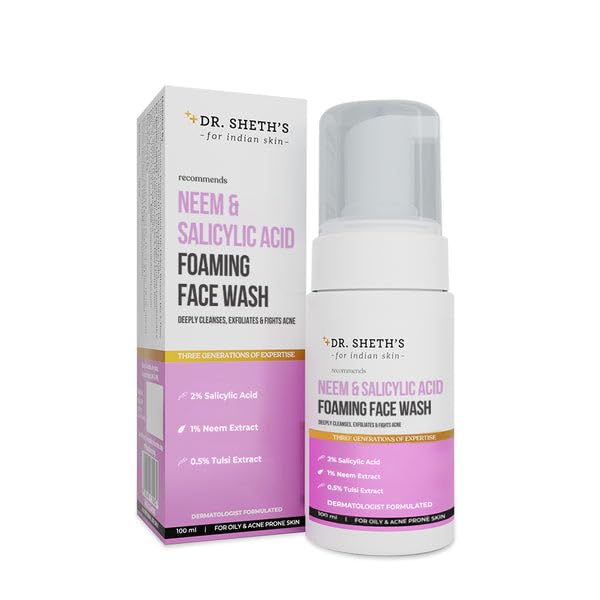 100 ml neem and salicylic acid foaming face wash pack
