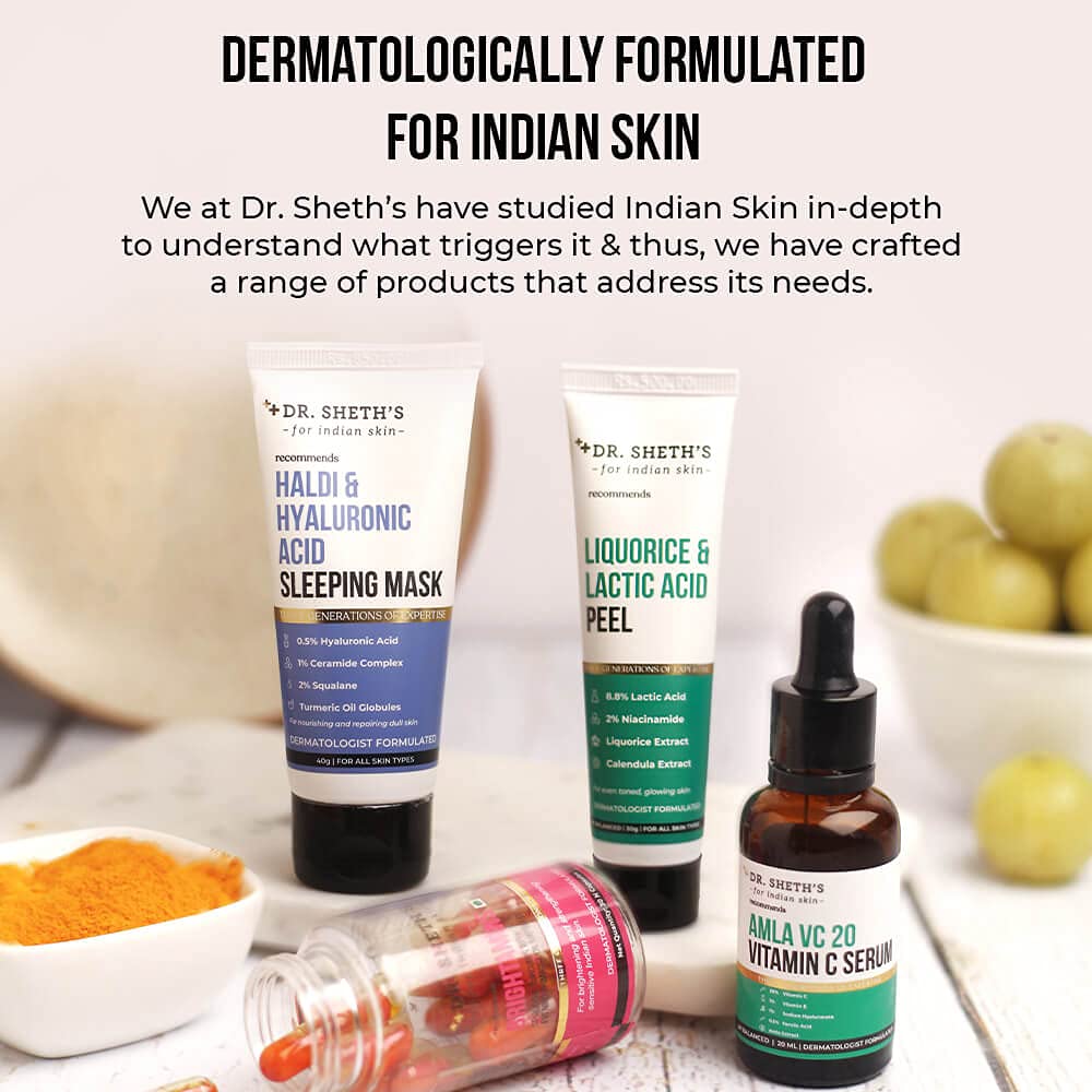 Dr. Sheth's Haldi & Hyaluronic Acid Sleeping Mask Cream For Even Tone, Acne, Dullness & Hydration – view 6