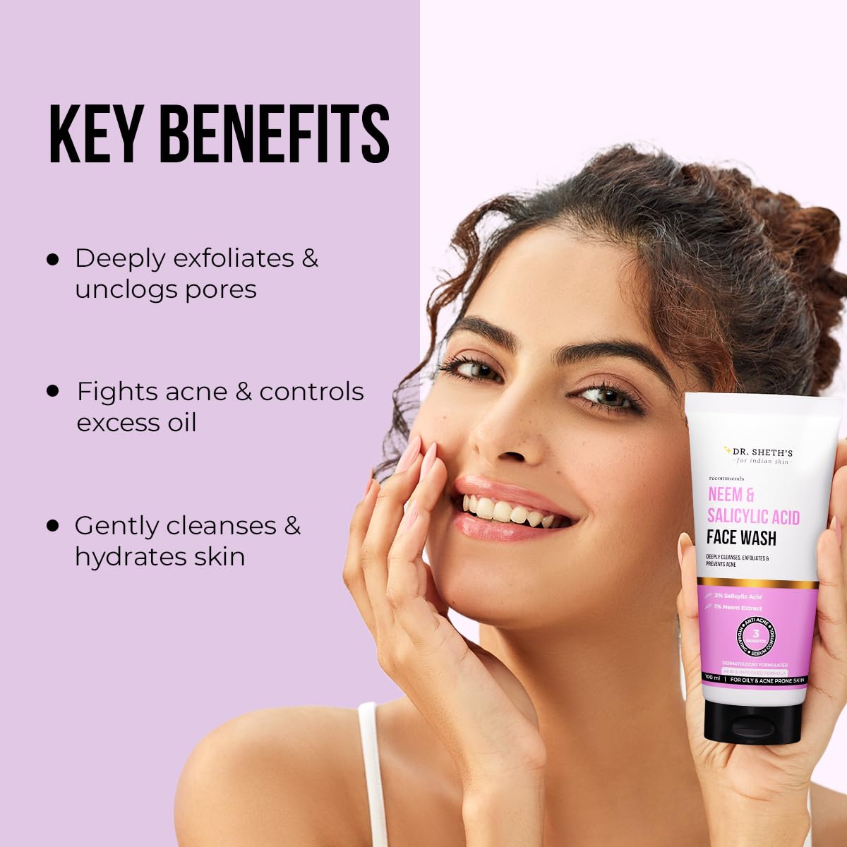 Dr. Sheth's Neem & 2% Salicylic Acid Face Wash – view 3