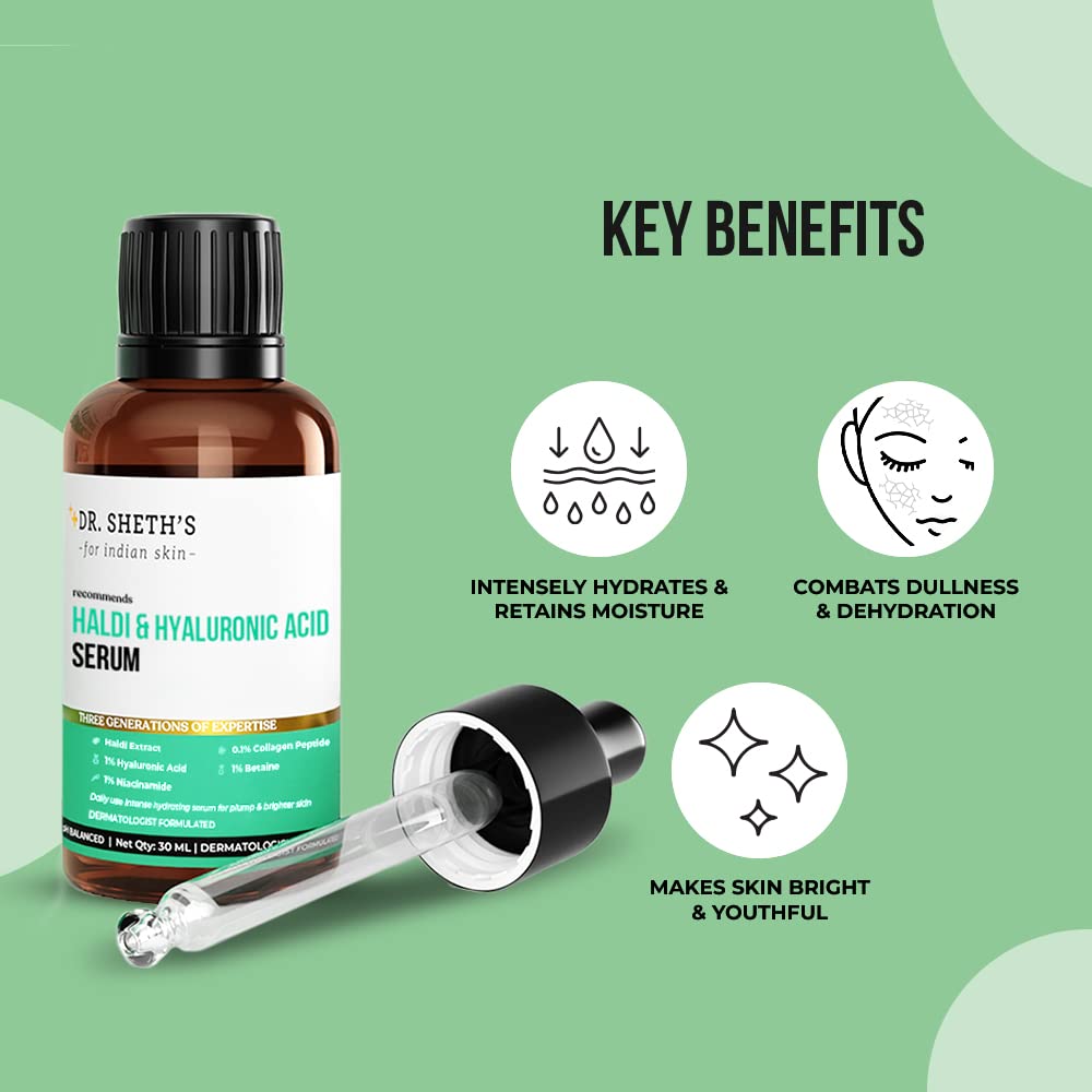 Dr. Sheth's Haldi & 2% Hyaluronic Acid Face Serum – view 2