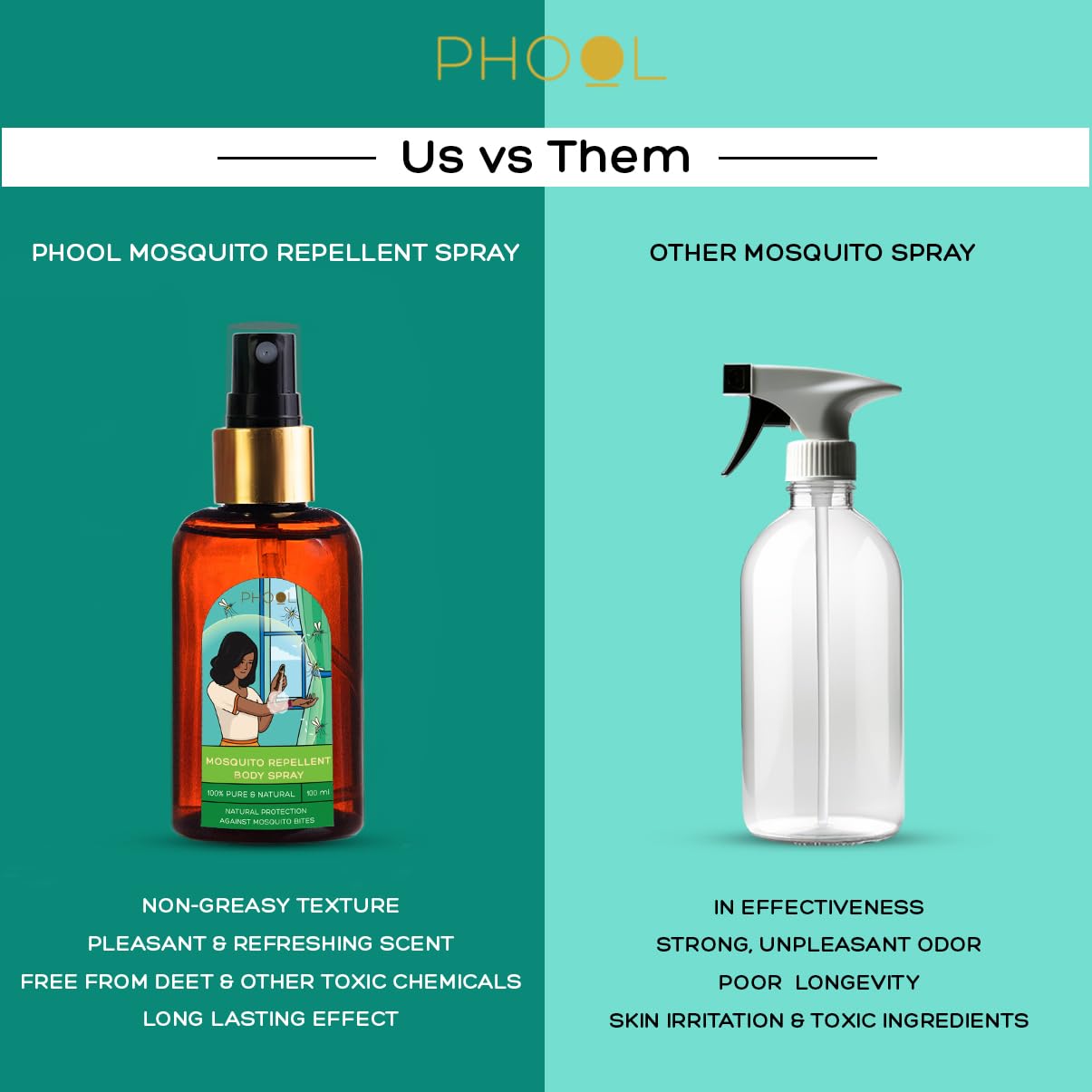 Phool mosquito repellent for baby - Mosquito Body Spray (100 ml) – view 3