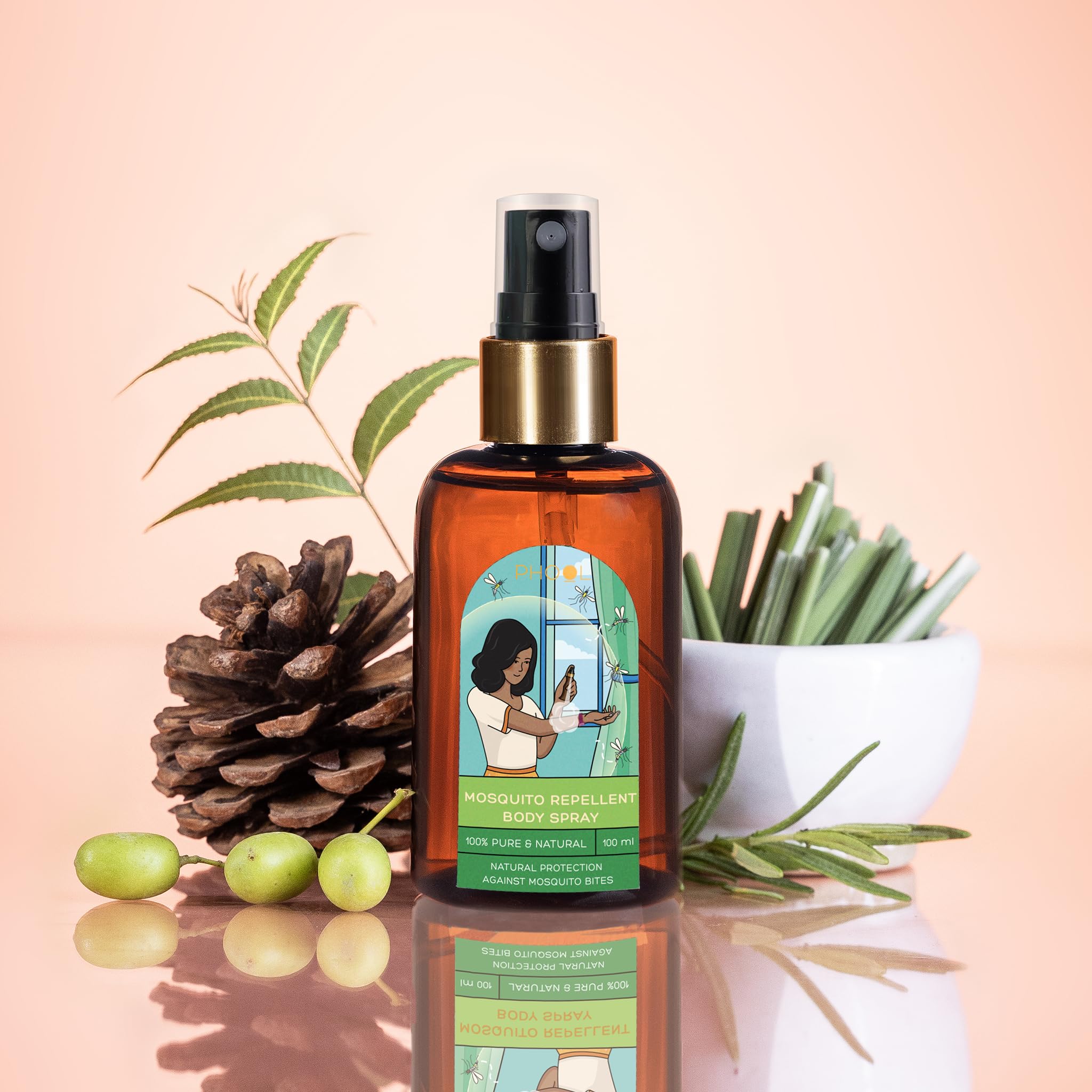 Phool mosquito repellent for baby - Mosquito Body Spray (100 ml) – view 8