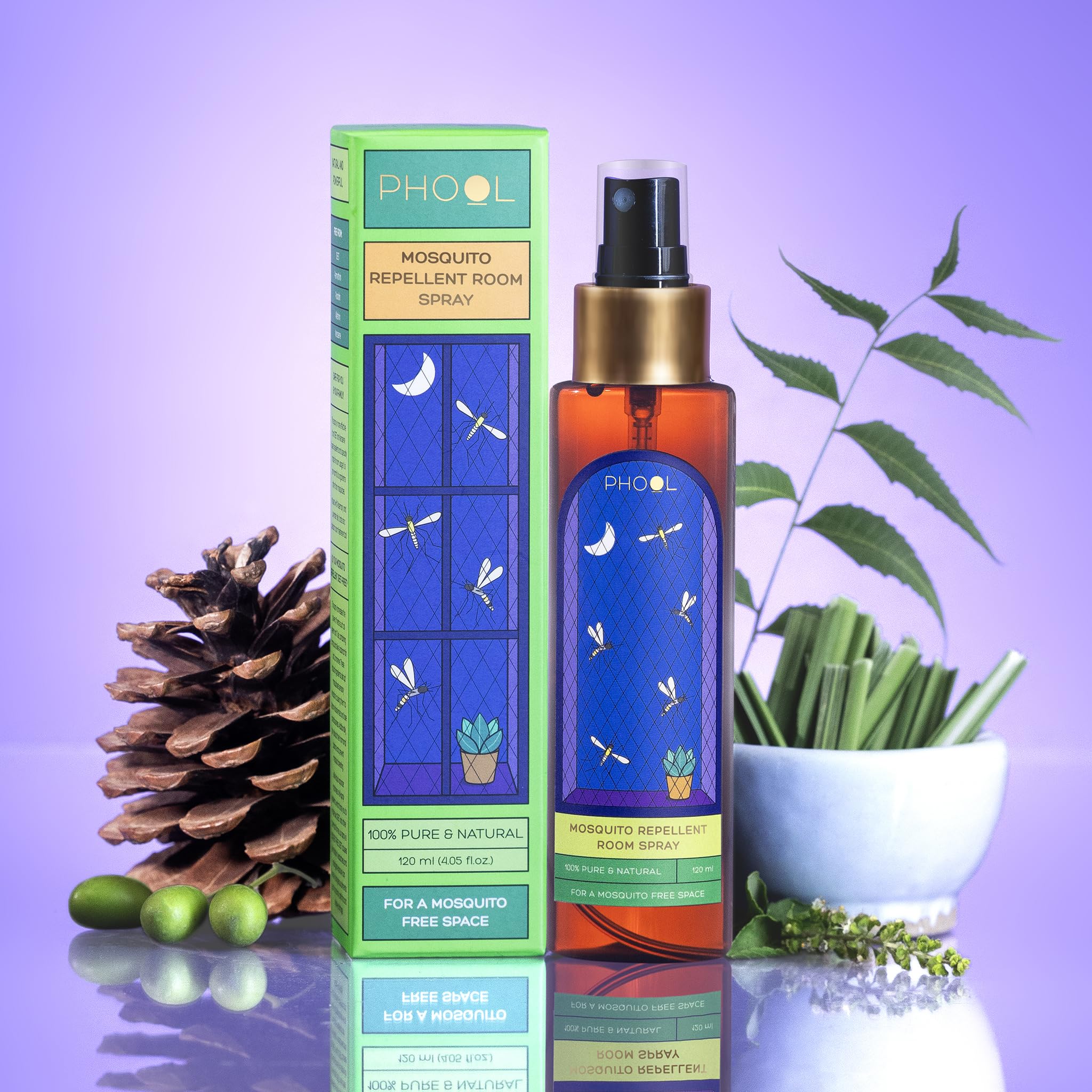 PHOOL LUXURY INCENSE Mosquito Repellent Room Spray I 120 ml – view 6