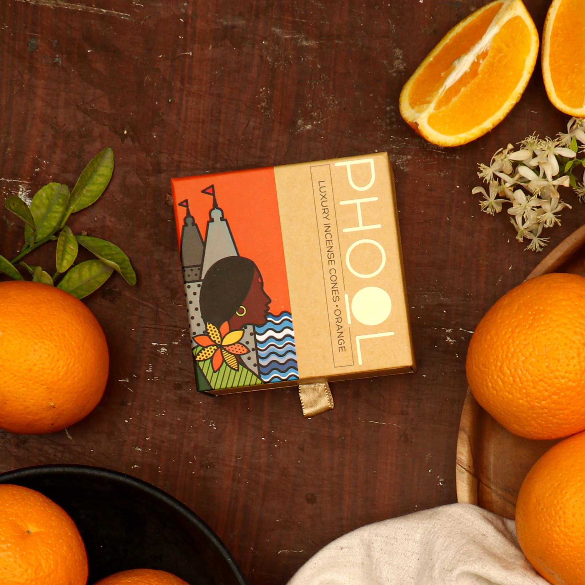 PHOOL LUXURY INCENSE Natural Incense Cones (Bundle Pack Of 4) I Citral Fragrances - Citronella, Eucalyptus, Lemongrass, Orange I 100% Organic Dhoop Cones – view 5