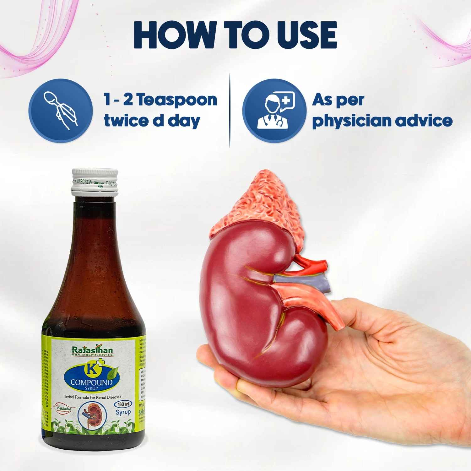 Rajasthan Aushdhalaya K+ Compound Syrup 180ml , Ayurvedic Kidney Stone & Urinary Health Support,  Buy Indian Ayurveda Online USA – Bazaar5.com – view 7