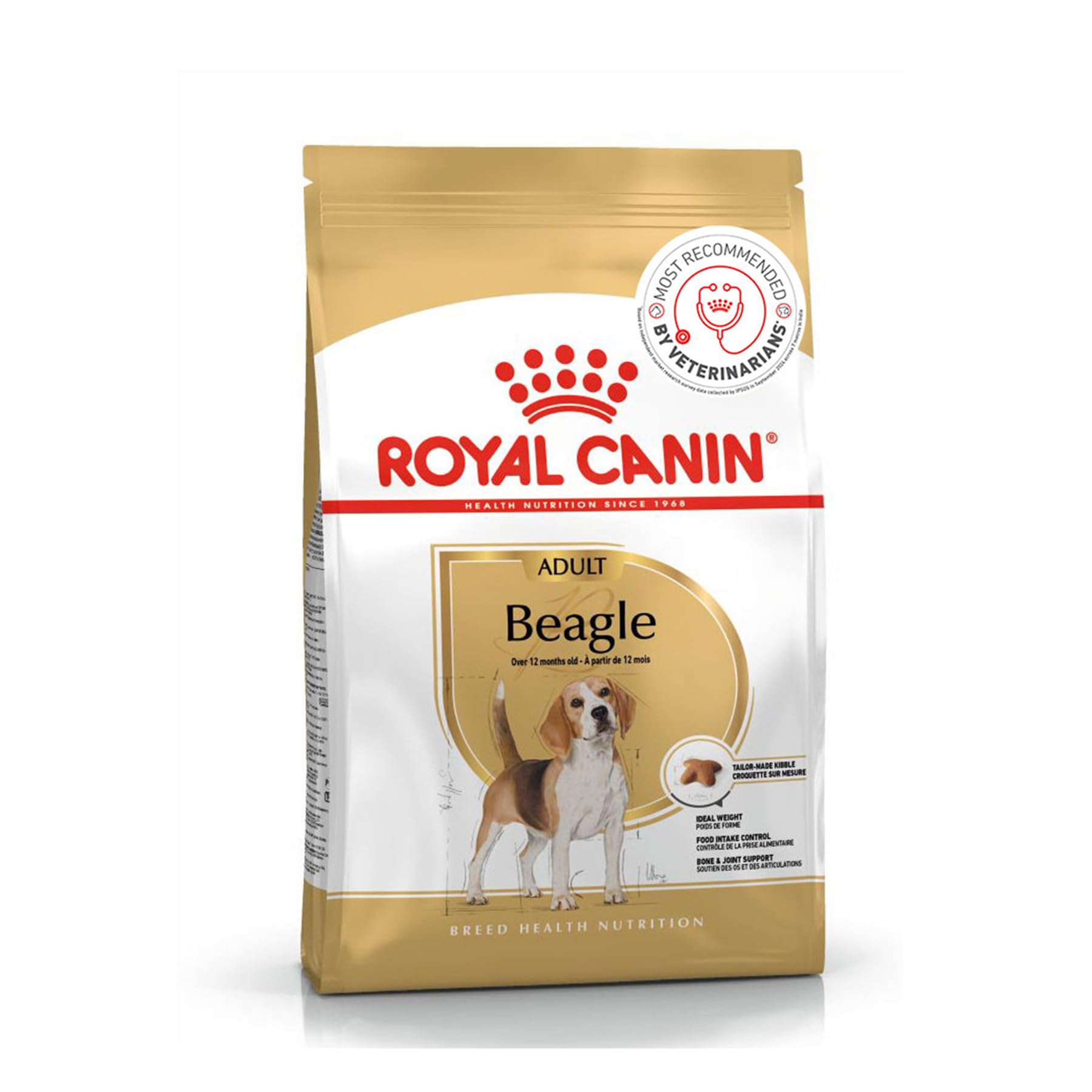 3 kg bag of Royal Canin dry food for adult Beagles