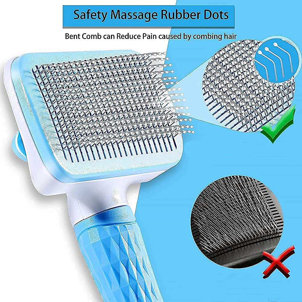 6 in 1 Pet Grooming Kit for Dog and Cat with Shedding Brush Nail Clipper Bath Brush Flea Comb and Complete Grooming Tools Set for Home Pet Hair Care Fur Cleaning and Professional Daily Pet Grooming Use – view 3