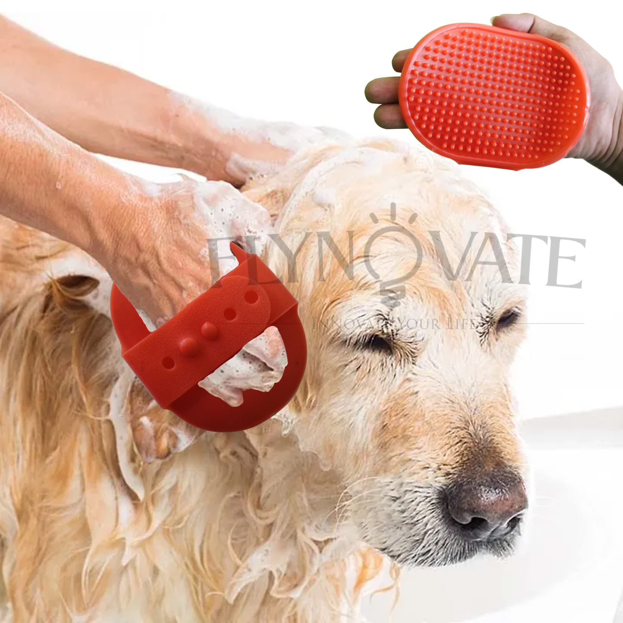 Flynovate Self Cleaning Dog Comb & Cat Comb - Pet Hair Remover Grooming Comb with Switch & PAIN - FREE Slickers – view 6