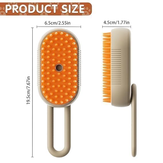 Bekin 4‑in‑1 Pet Grooming Set – Bath Brush Steam Brush 3 in 1 Water Brush Brush + Silicone Bath & Massage Tool + Adjustable Rubber Bath Scrubber + Ergonomic Nail Clippers – for Dogs & Cats – view 2