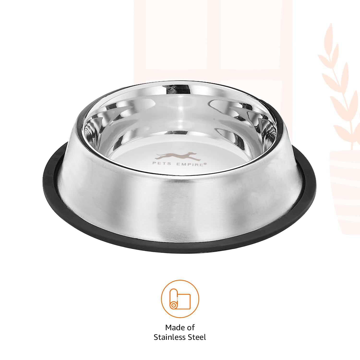 Pets Empire Stainless Steel Dog Bowl, Dog Food Bowl, Dog Feeding Bowl, Medium (Set of 2 x 700ml) – view 3
