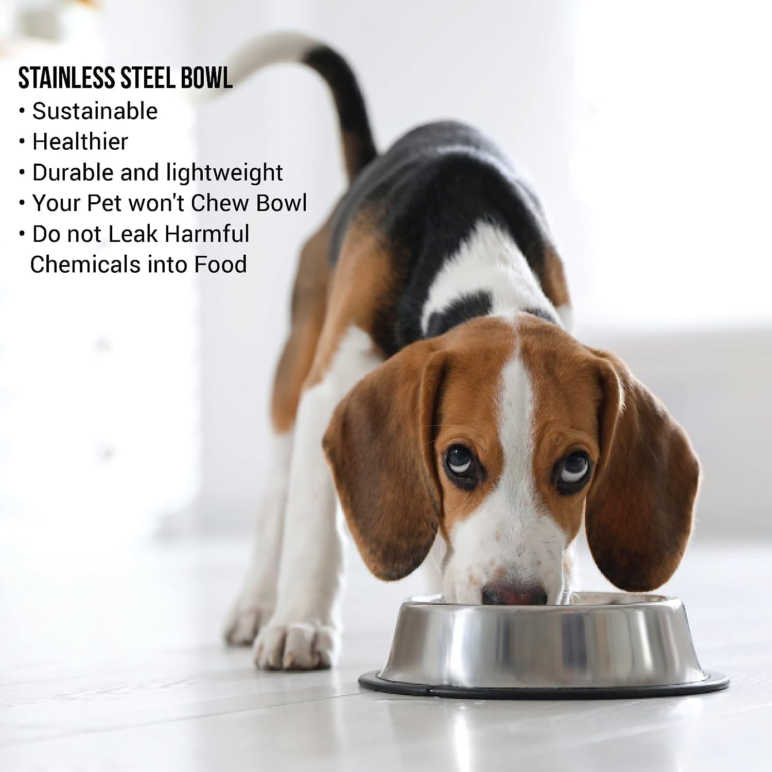Pets Empire Stainless Steel Dog Bowl, Dog Food Bowl, Dog Feeding Bowl, Medium (Set of 2 x 700ml) – view 5