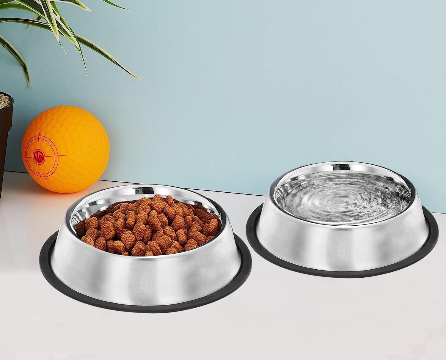 Pets Empire Stainless Steel Dog Bowl, Dog Food Bowl, Dog Feeding Bowl, Medium (Set of 2 x 700ml) – view 6