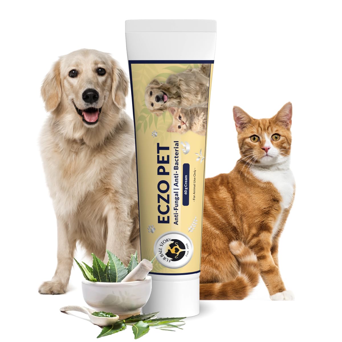 Ayurvedic anti fungal pet skin cream tin, 60 g pack