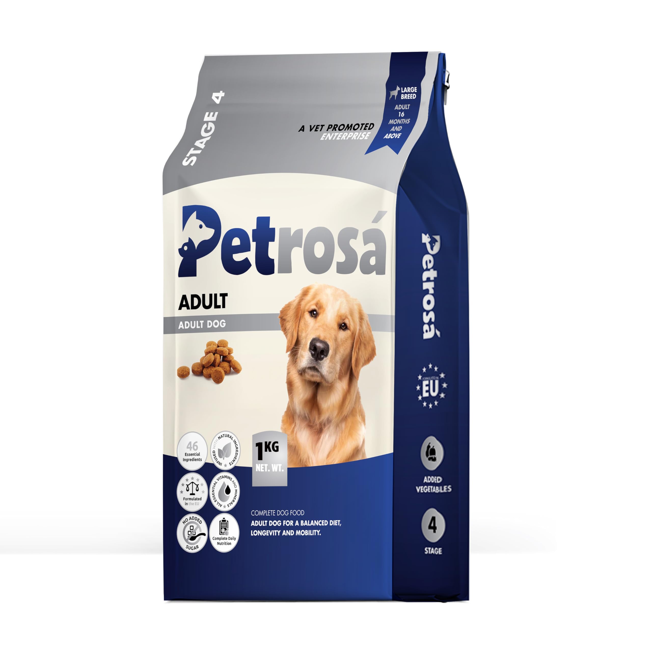 Petrosa dry kibble for large breed adult dogs 4 kg