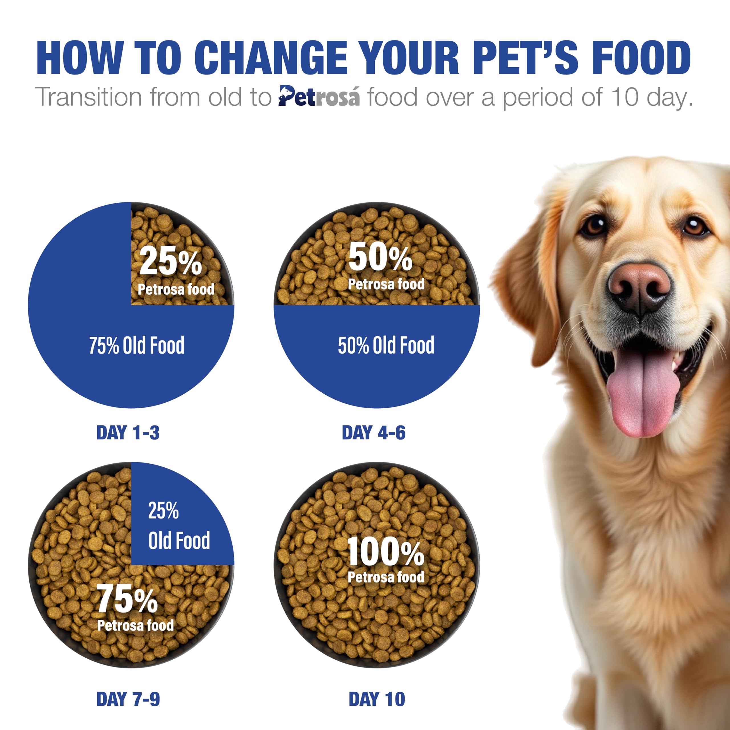Petrosa Large Breed Adult Dog Food (15 Months & Above), Complete Daily Nutrition with High Protein, DHA & Prebiotics, Supports Joint Health, Digestion & Energy – 1 Kg – view 5