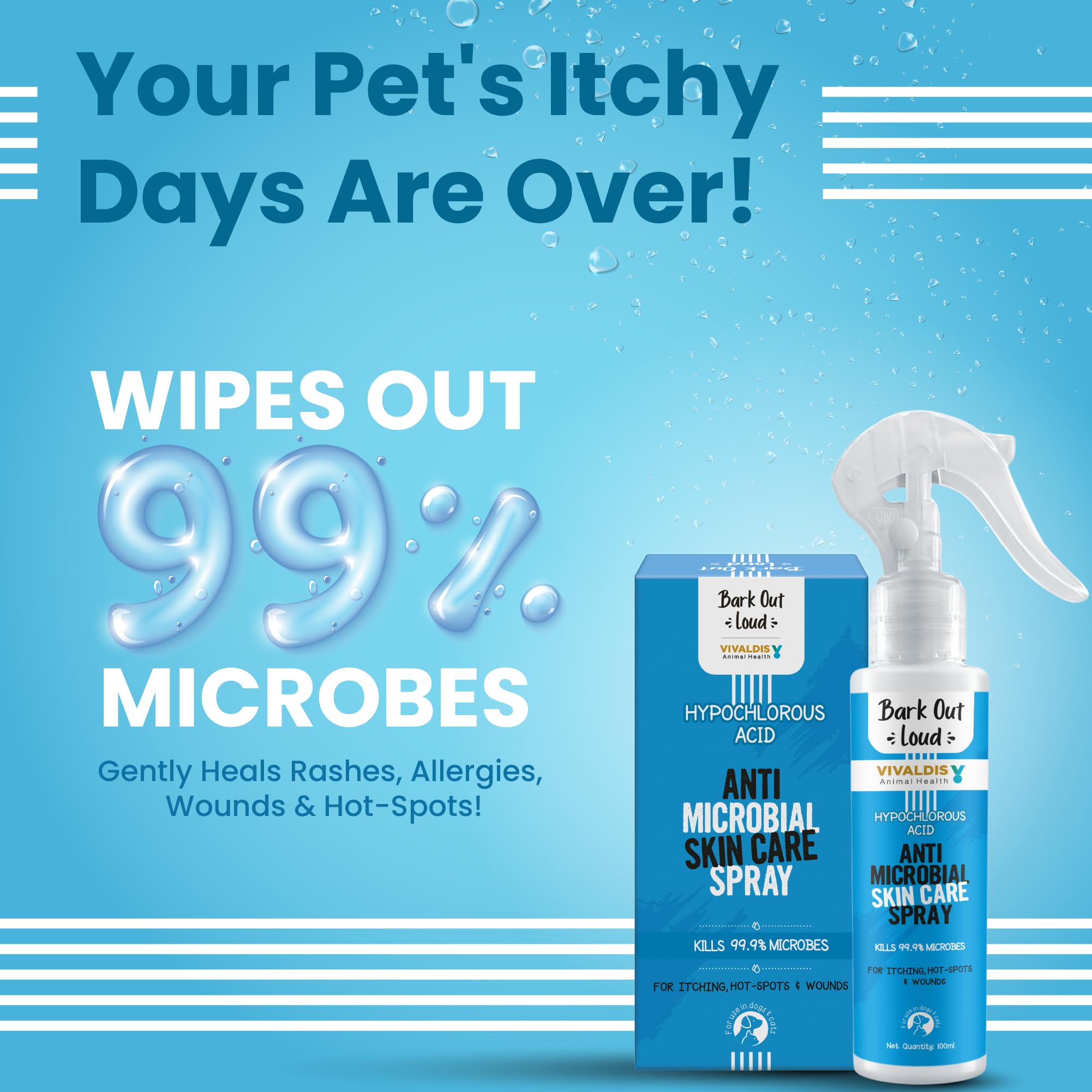 Bark Out Loud Antimicrobial Skin Spray for Pets – view 2