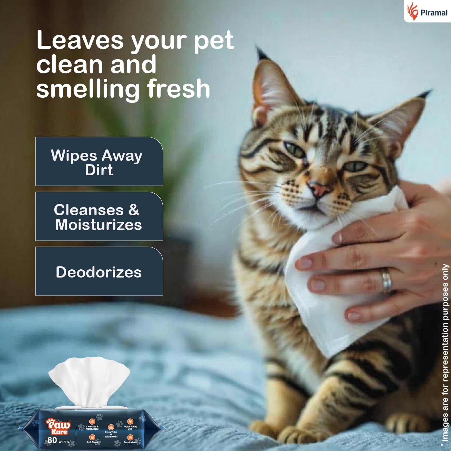 PawKare Pet Wipes for Dogs & Cats – view 3