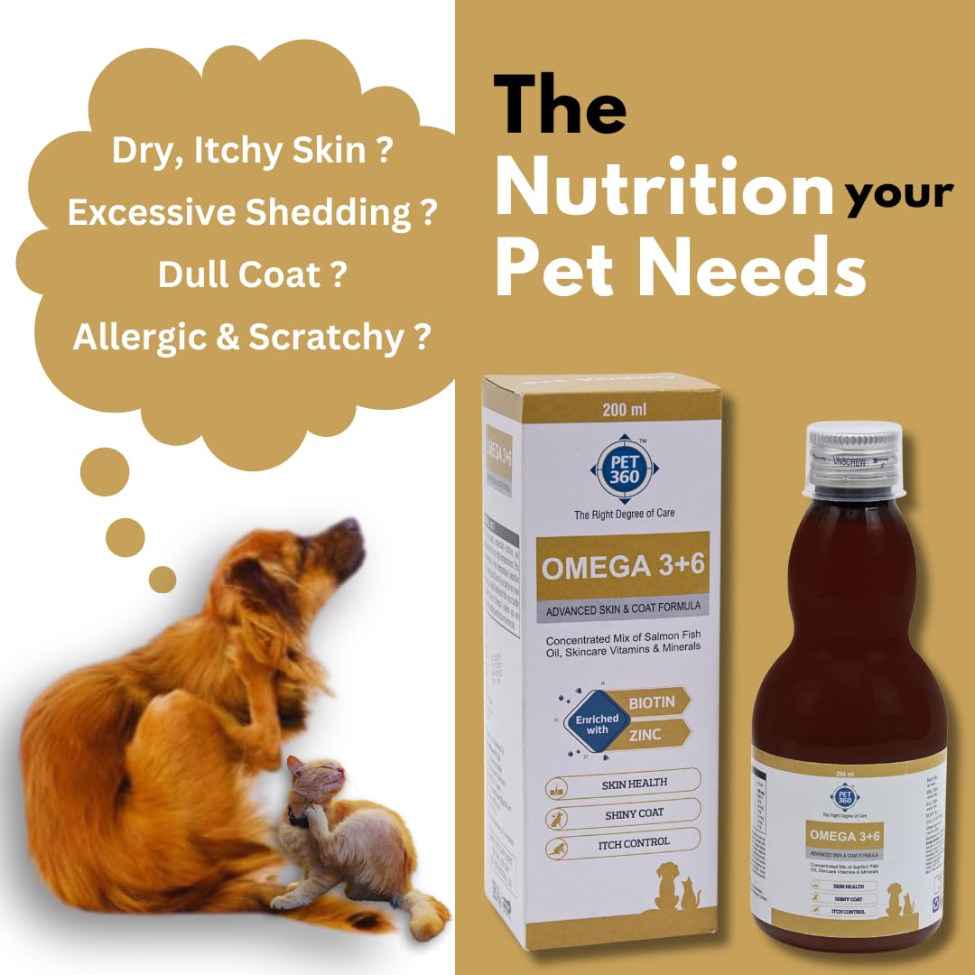 PET360 Omega 3+6 Concentrated Salmon Fish Oil for Dogs & Cats with Vitamins & Minerals – view 3