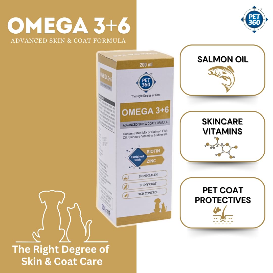 PET360 Omega 3+6 Concentrated Salmon Fish Oil for Dogs & Cats with Vitamins & Minerals – view 4