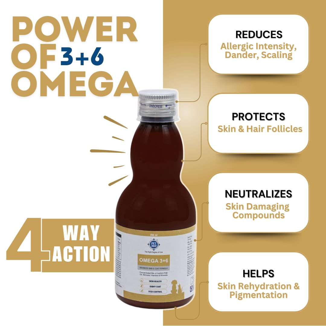 PET360 Omega 3+6 Concentrated Salmon Fish Oil for Dogs & Cats with Vitamins & Minerals – view 5