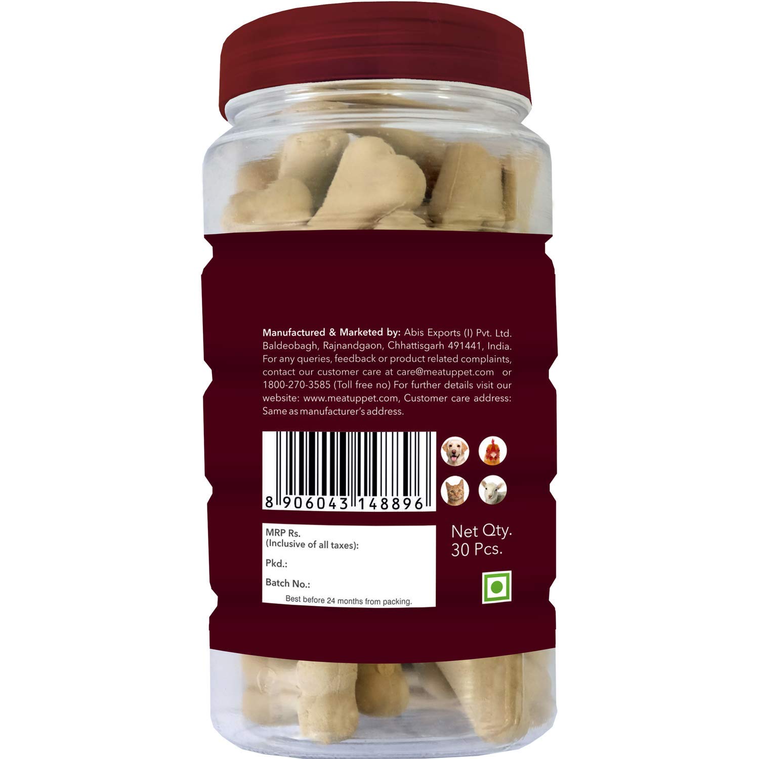 Meat Up Calcium Bone Supplement Dog Treats (240g + 240g) 480g – view 2