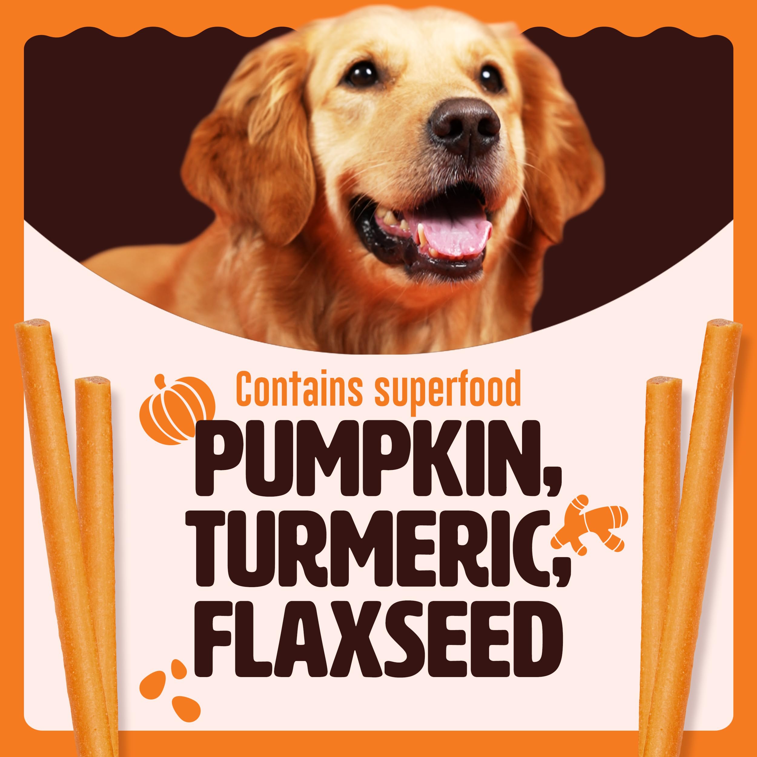 Kennel Kitchen Soft Baked Lamb with Pumpkin Sticks Treats for Dogs, 100g (Pack of 1) – view 4