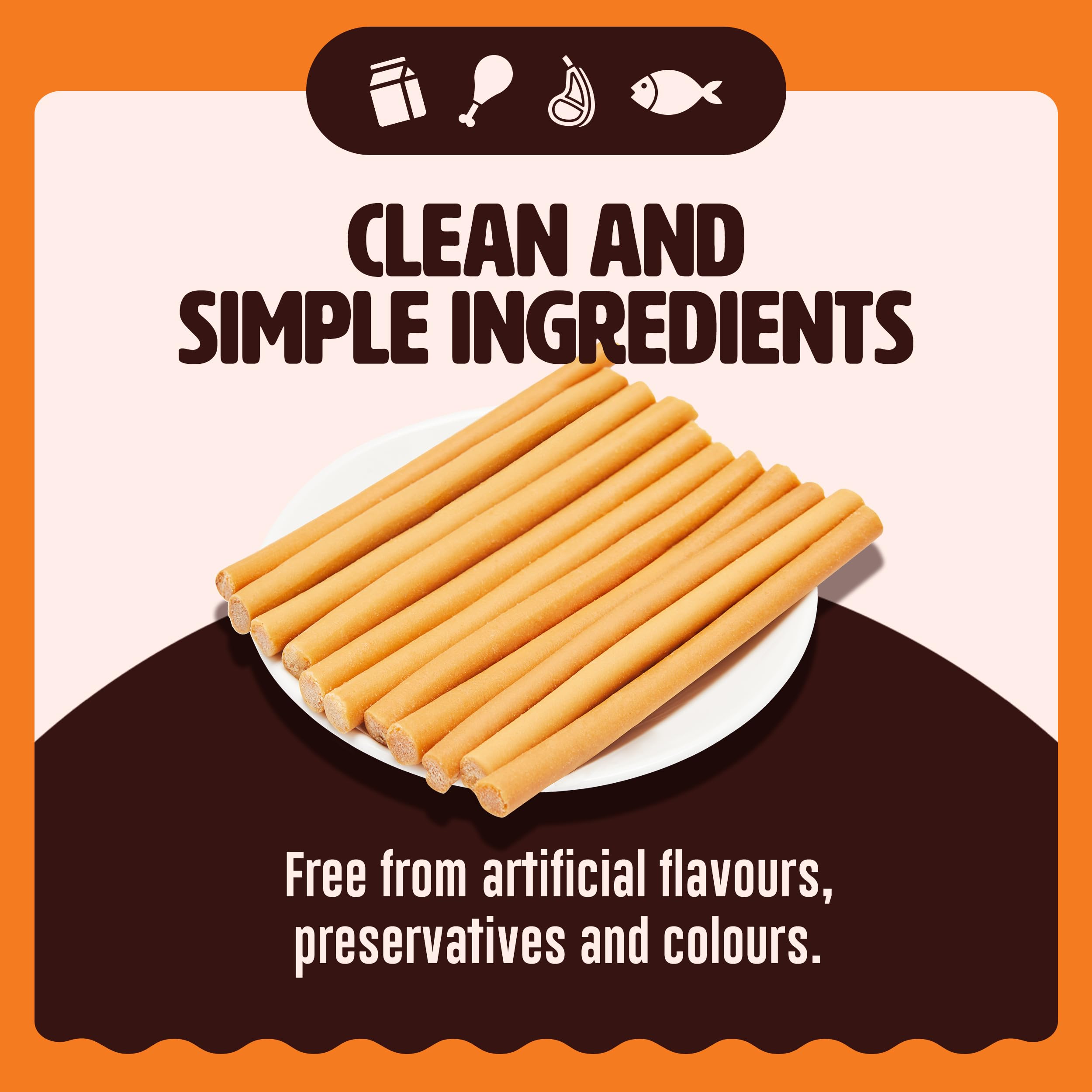 Kennel Kitchen Soft Baked Lamb with Pumpkin Sticks Treats for Dogs, 100g (Pack of 1) – view 5