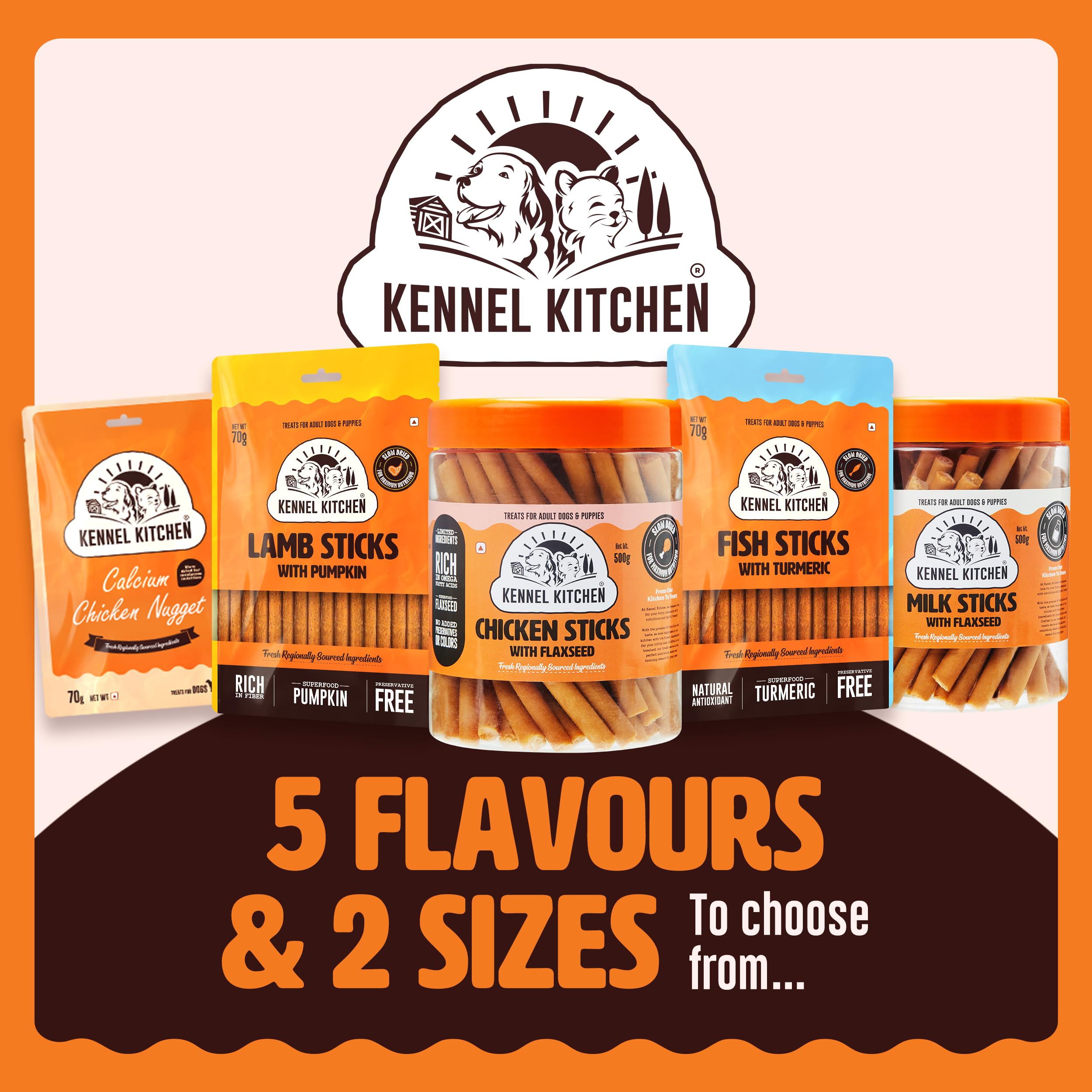 Kennel Kitchen Soft Baked Lamb with Pumpkin Sticks Treats for Dogs, 100g (Pack of 1) – view 8