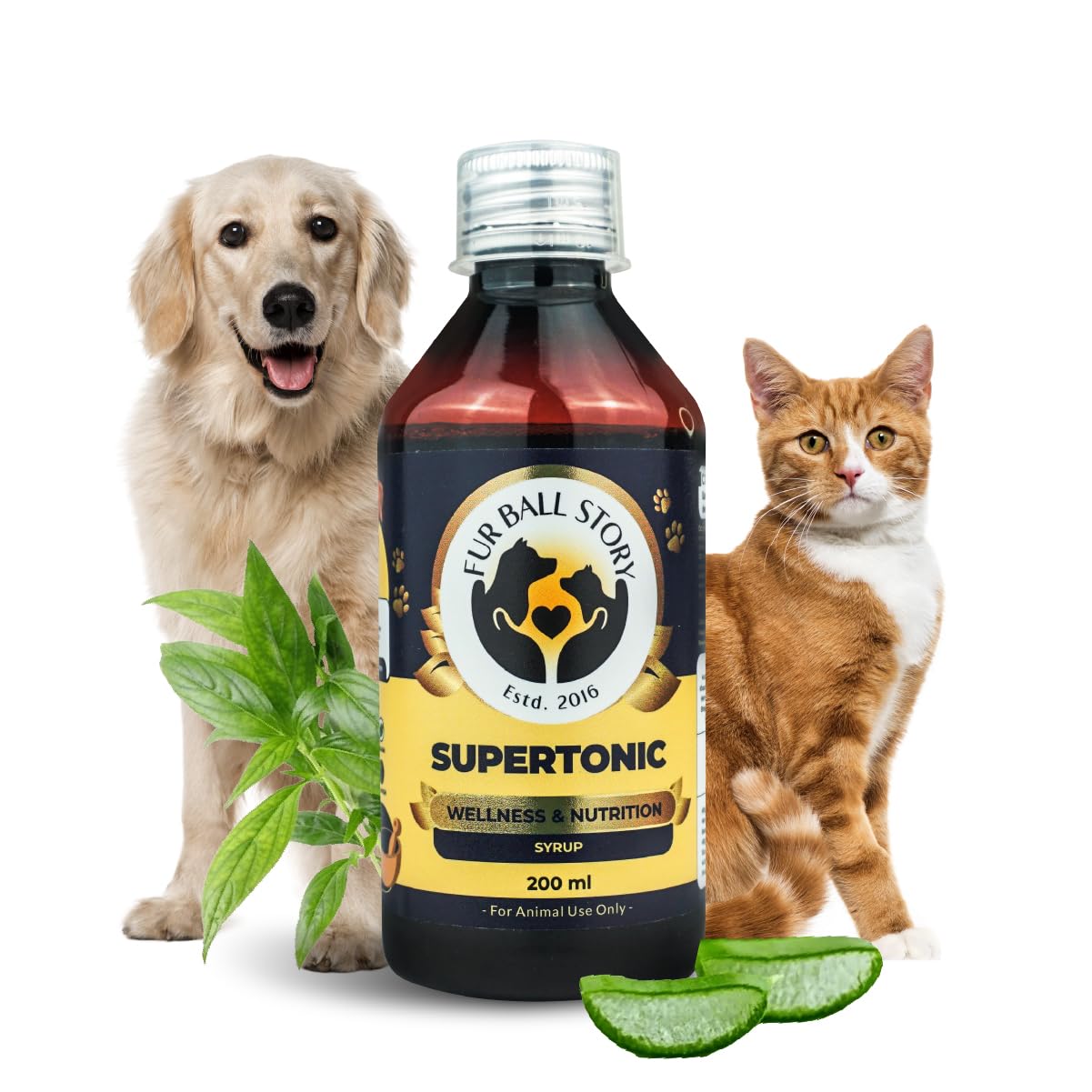200 ml liquid pet multivitamin syrup for dog and cat wellness