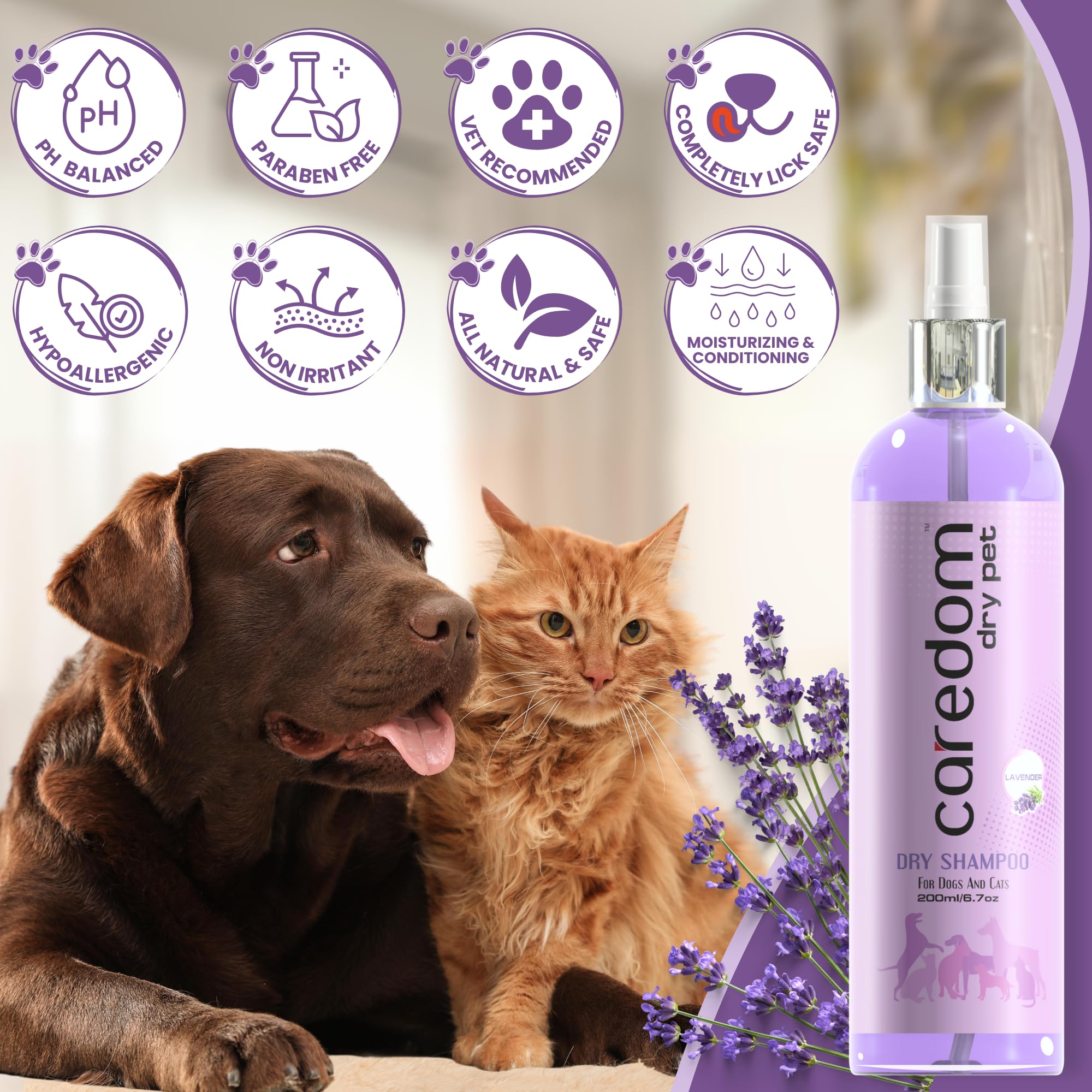 Caredom Dry Shampoo for Dogs & Cats – view 6